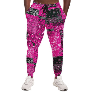 Pink Paisley Patchwork Joggers
