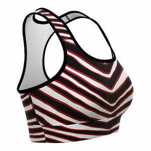 Atlanta Zebra Stripe Sports Bra