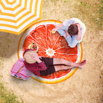 Grapefruit Slice Beach Blanket