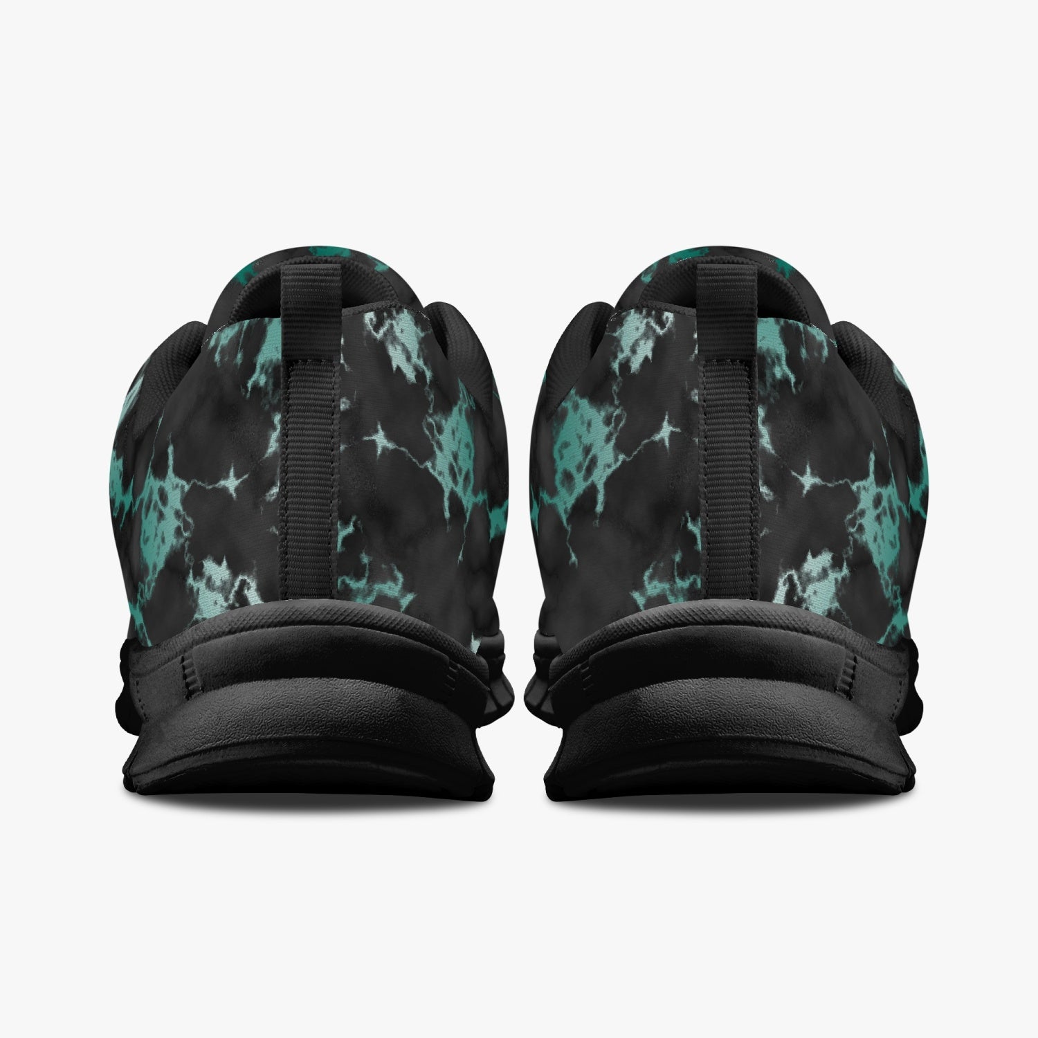 Black Green Marble Sneakers