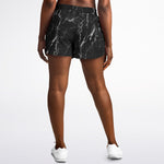 Black Marble Running Shorts