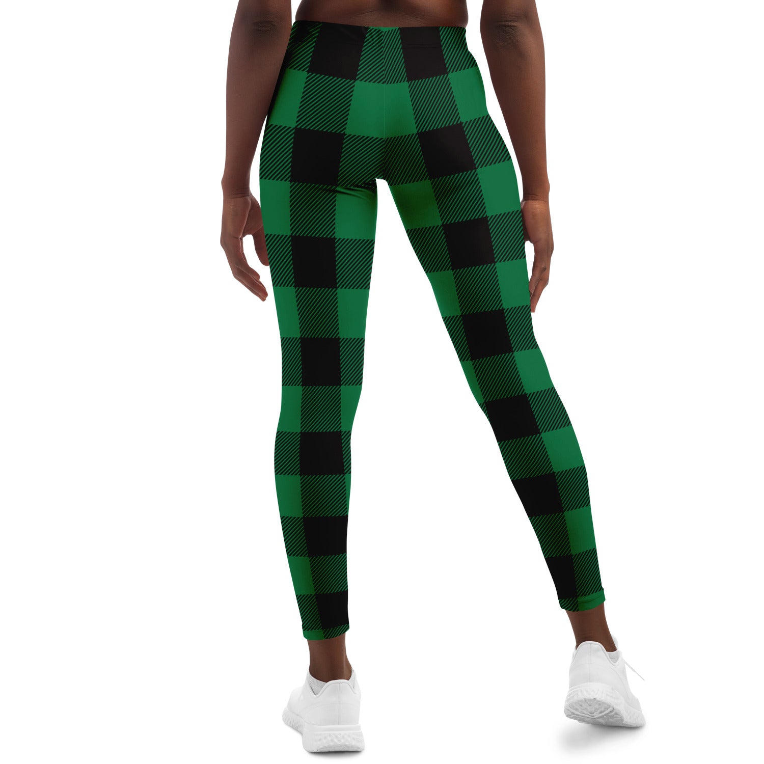 Green Lumberjack Plaid Leggings