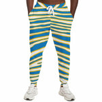 Unisex San Diego Football Blue Wild Zebra Stripe Animal Pattern Athletic Joggers