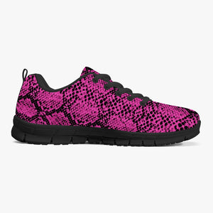 Pink Snakeskin Sneakers