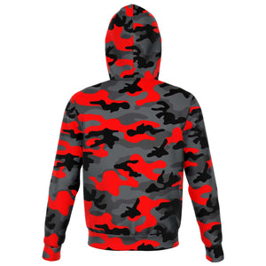 Red cheap camo hoodie