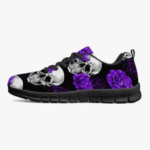 Purple Roses & Skulls Sneakers