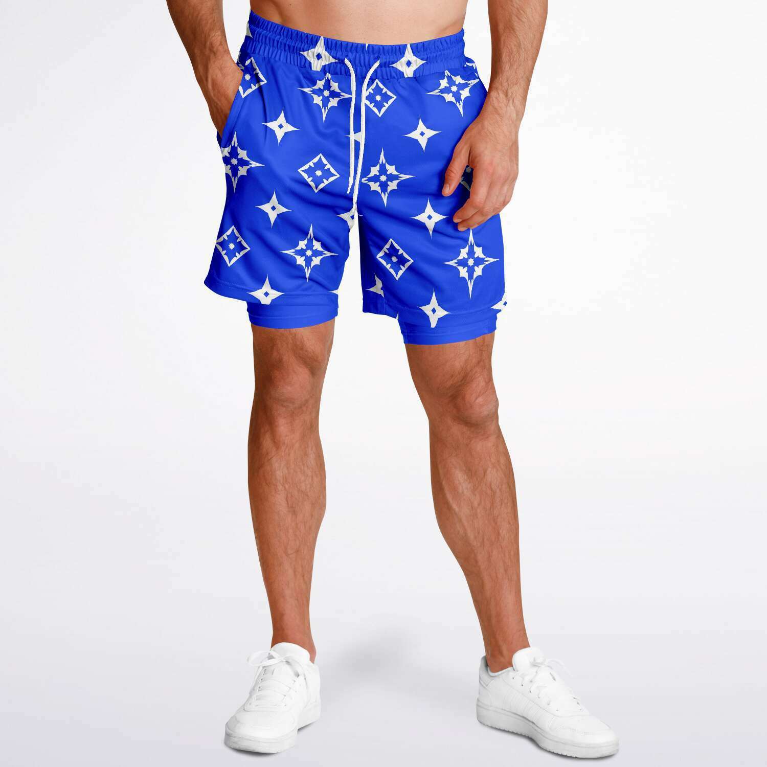 blue lv swim shorts