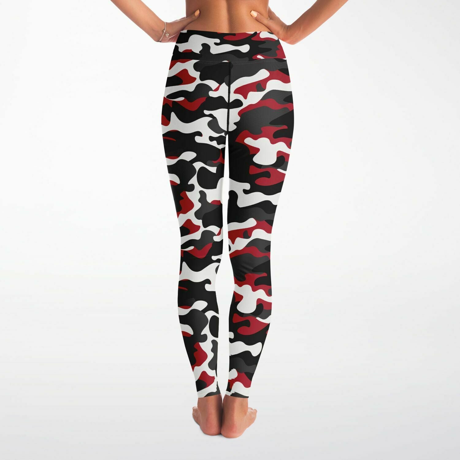 Urban Jungle Red Camo Leggings