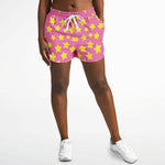 Pink Star Power Running Shorts