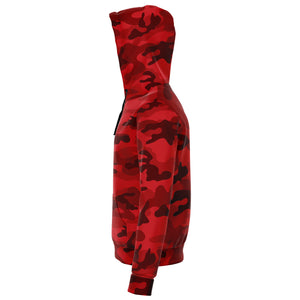All Red Camo Hoodie
