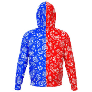Red White Blue Paisley  Hoodie