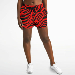Red Eye Of The Tiger Running Shorts