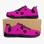 Unisex Pink Dino Primitive Cave Woman Running Shoes Sneakers