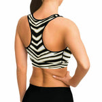 New Orleans Zebra Stripe Sports Bra