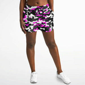 Urban Jungle Pink Camo Running Shorts