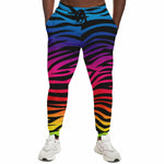 Unisex Rainbow Pride Gradient Bengal Tiger Animal Print Pattern Athletic Joggers