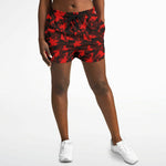 Red Digital Camo Running Shorts