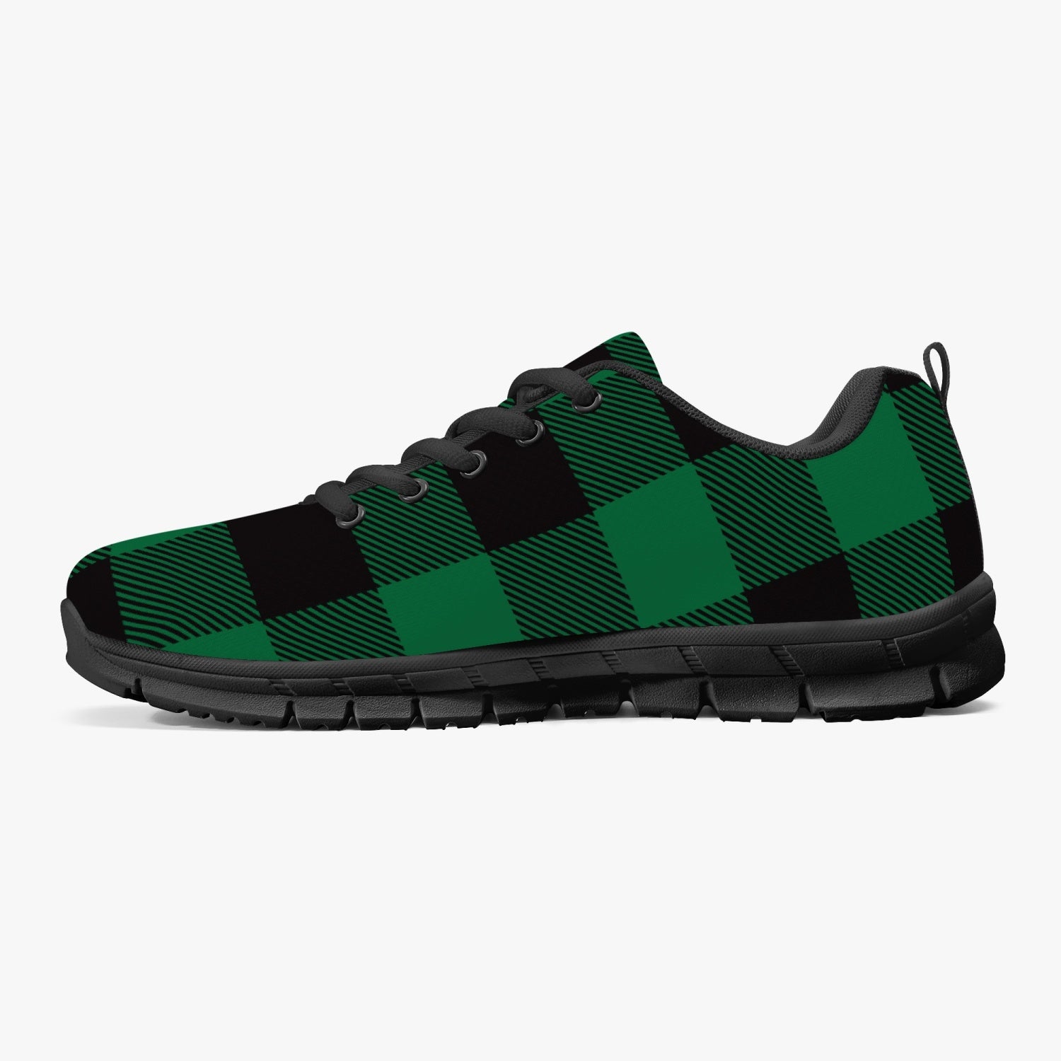 Green Lumberjack Plaid Sneakers