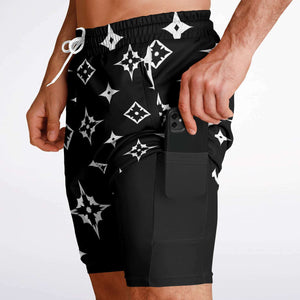 Black Luxury Brand Shorts