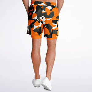 M90 Orange Modern Warfare Camo Shorts