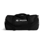 Iron Discipline All Black Gym Duffel Travel Bag Side Profile Small