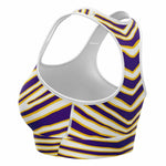 Minnesota Zebra Stripe Sports Bra