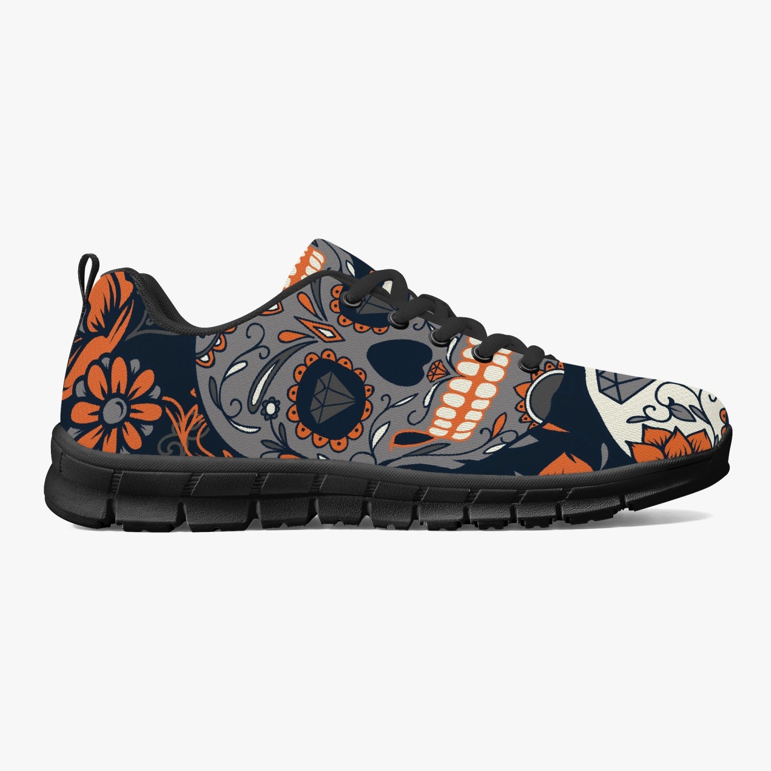 Orange Day Of The Dead Sneakers