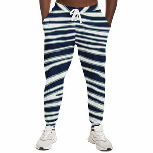 Unisex Dallas Football Navy Blue Wild Zebra Stripe Animal Pattern Athletic Joggers