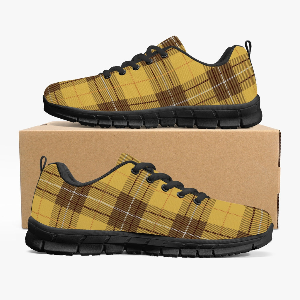 Yellow Plaid Sneakers