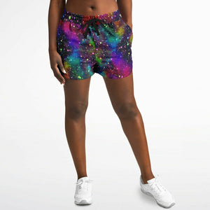 Rainbow Galaxy Running Shorts