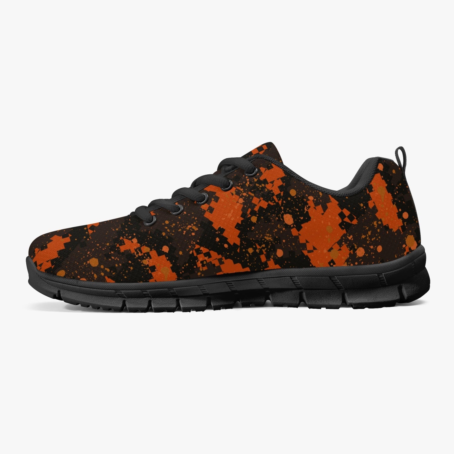 Orange  Digital Camo Sneakers