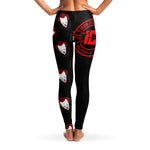 Women's Scary Clowns Movie Mid-rise Yoga Leggings Back