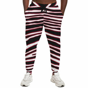 Unisex Arizona Football Black Red Wild Zebra Stripe Animal Pattern Athletic Joggers