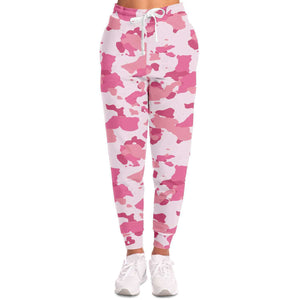 Unisex Pink Jungle Forest Camouflage Joggers