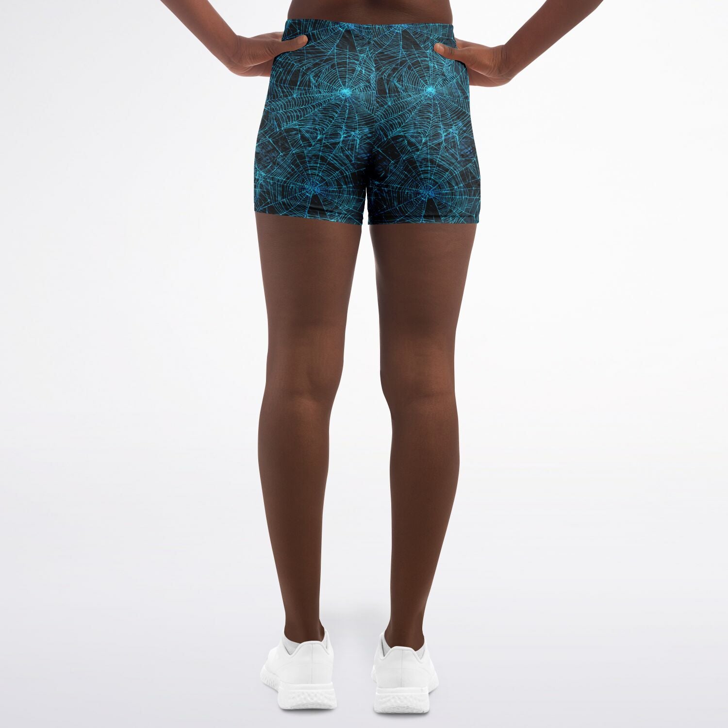 Blue Spider Web Shorts