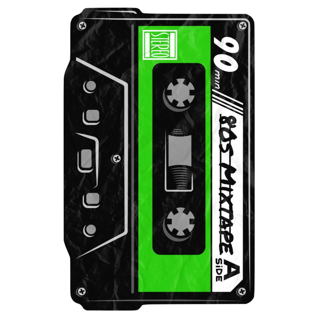 Green Cassette Beach Blanket