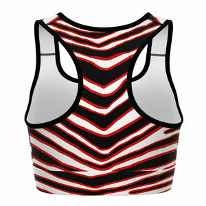 Tampa Bay Zebra Stripe Sports Bra