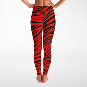 Red Eye Of The Tiger  Leggings