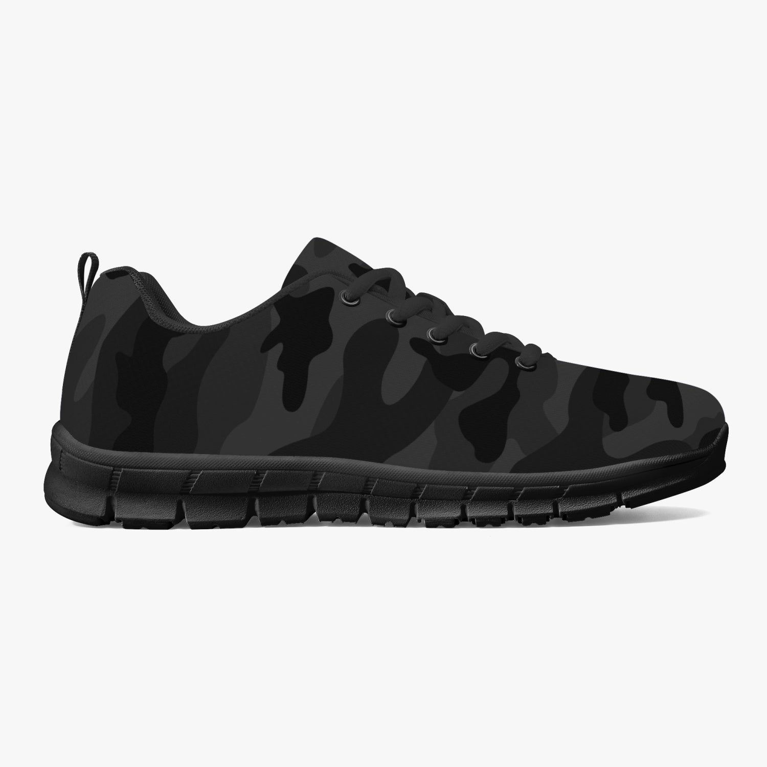 All Black Camo Sneakers