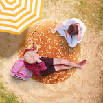 Hamburger Bun Beach Blanket