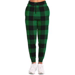 Green Lumberjack Plaid Joggers