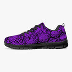 Purple Snakeskin Sneakers