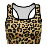 Women's Wild Animal Leopard Print Athletic Sports Bra