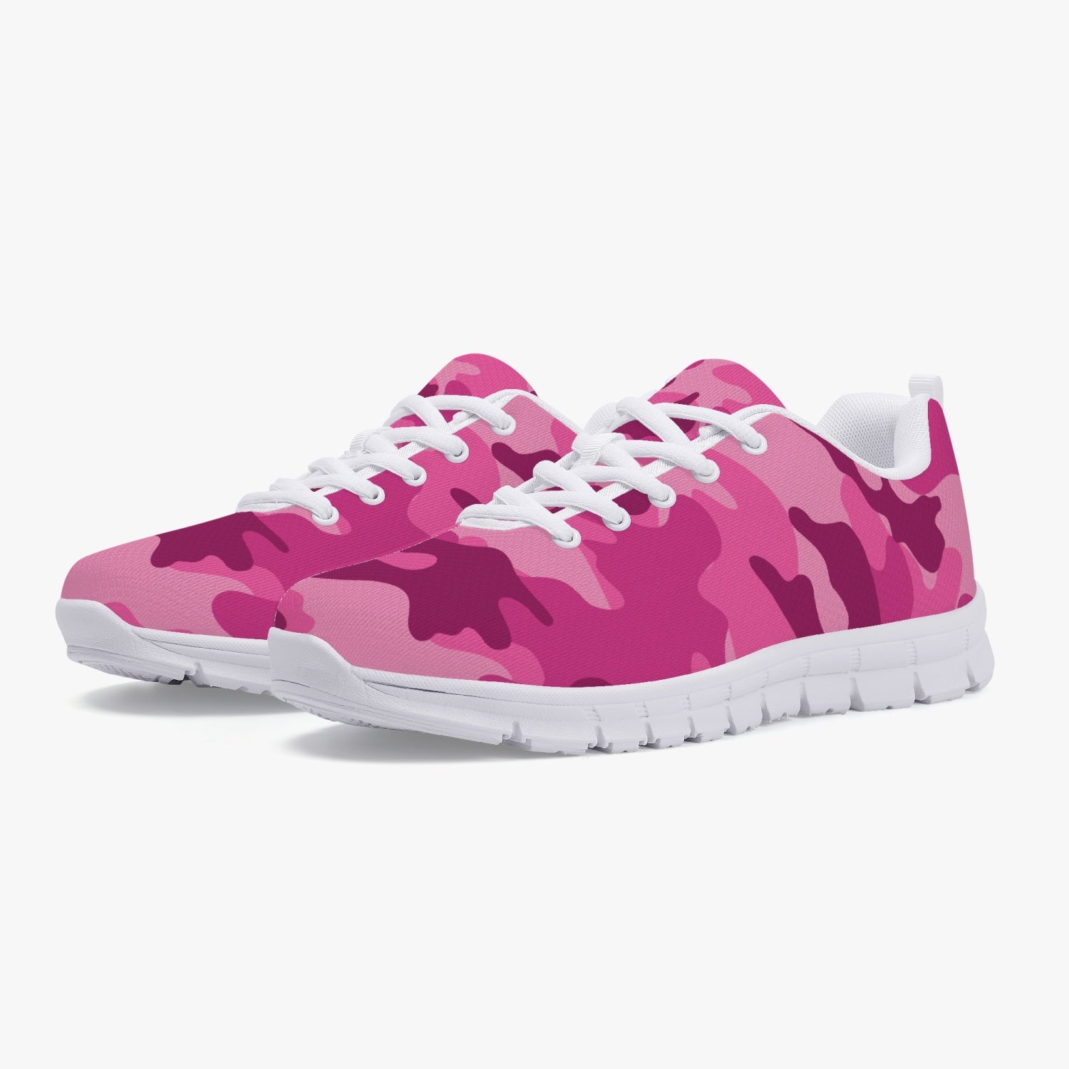 Women\'s All Pink Camouflage Workout Gym Iron Supply Discipline Sneakers 