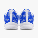 Blue White Paisley Sneakers