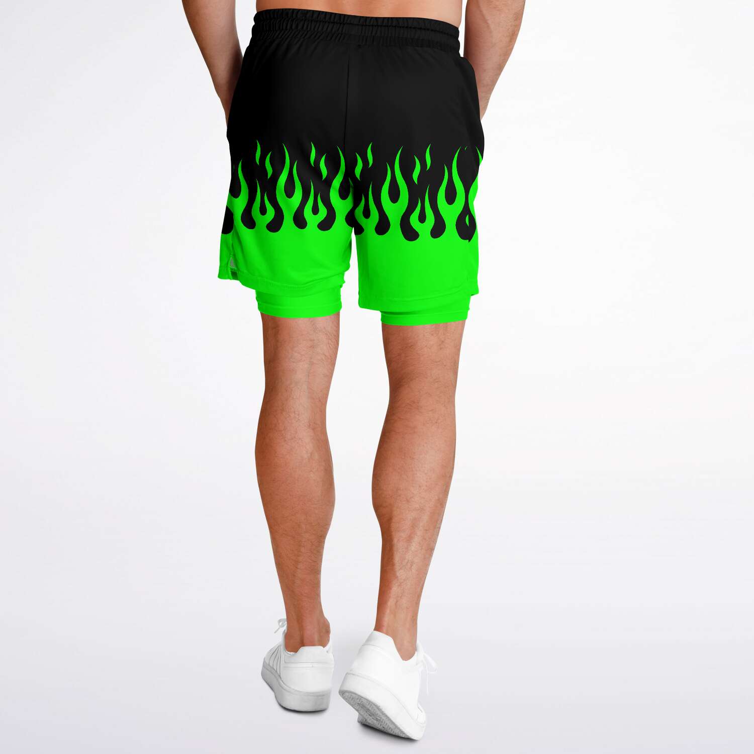 Green Fire Shorts