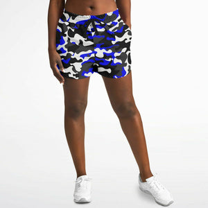 Urban Jungle Blue Camo Running Shorts