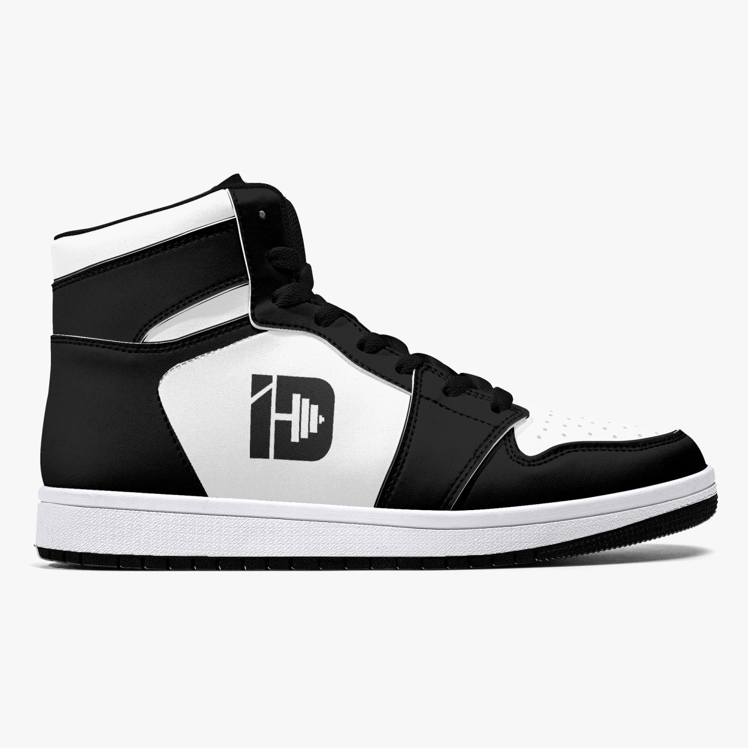 Unisex ID Leather High-Top Fashion Sneakers