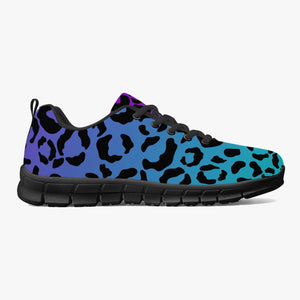 Purple Blue Leopard Sneakers