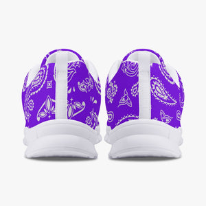 Purple White Paisley Sneakers